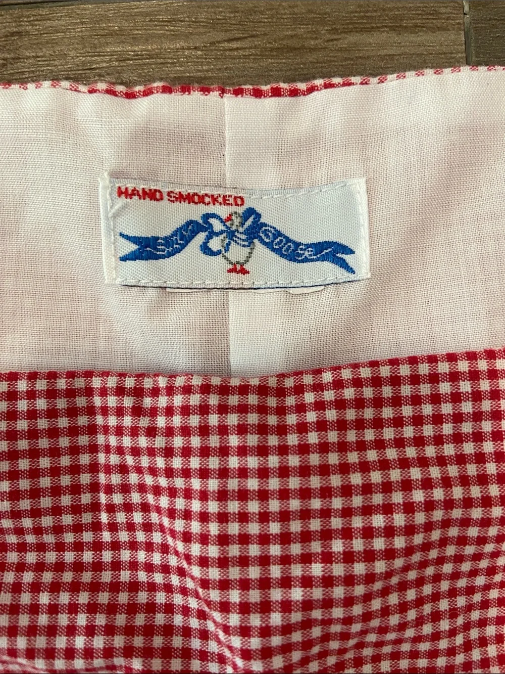 Silly Goose size 2T novelty popsicle gingham hand smocked outfit like new